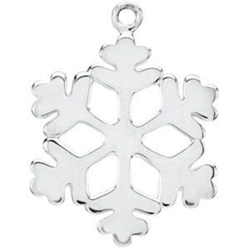 Sterling Silver Snowflake Dangle - image 1